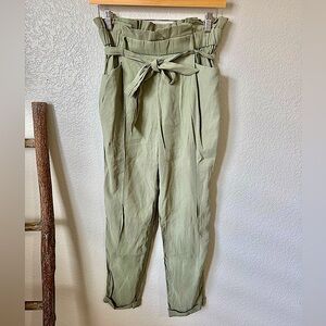 ZARA trousers crop green size small